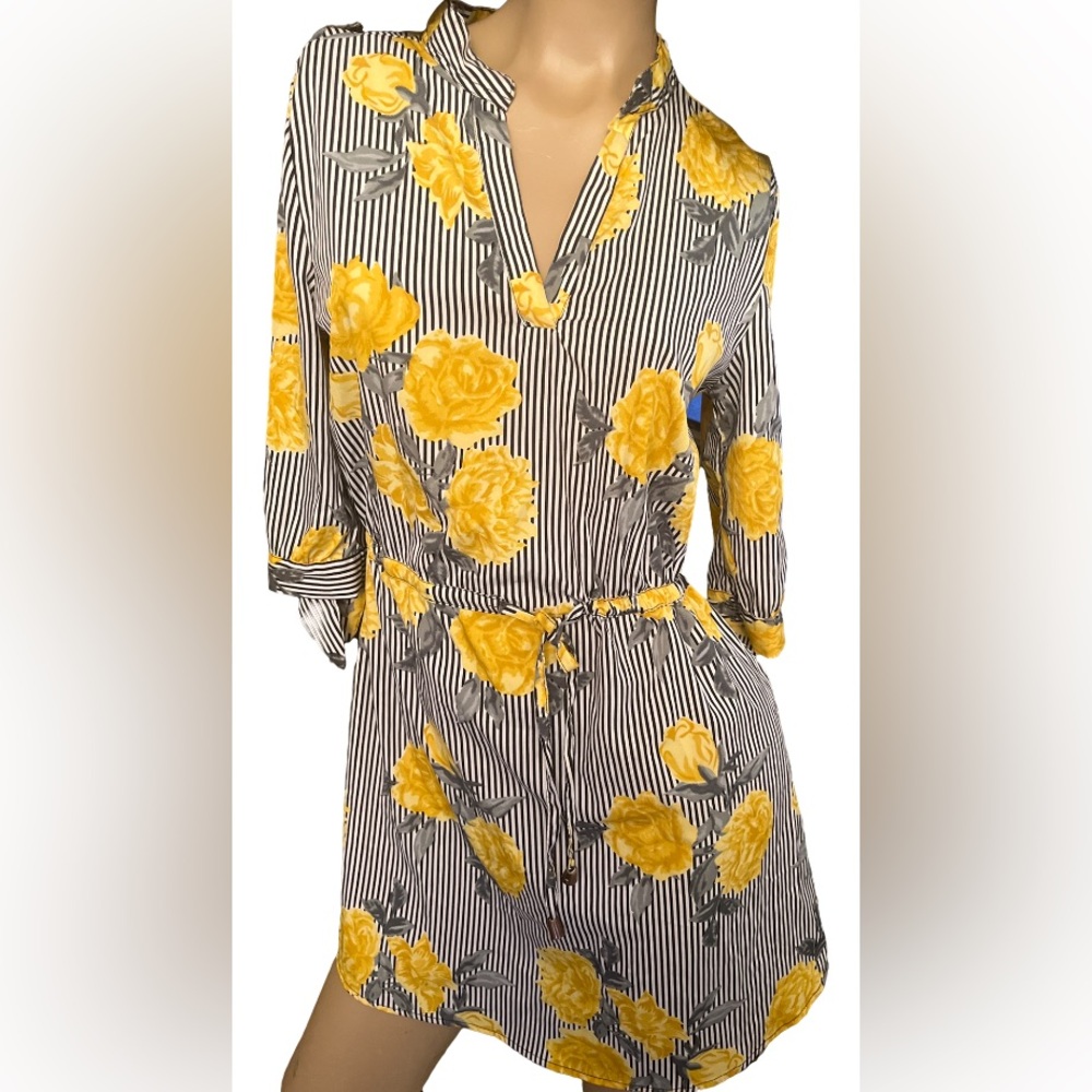 Striped cute flower dress